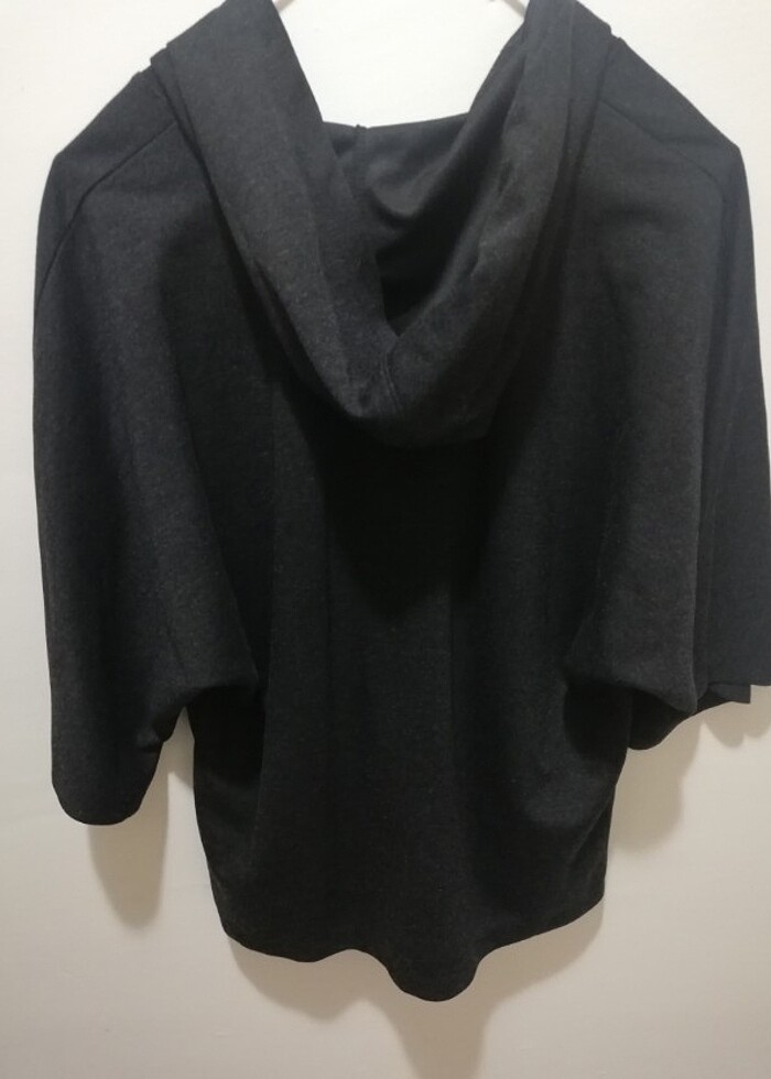 FERMUARLI KAPŞONLU PANÇO - Görsel 3