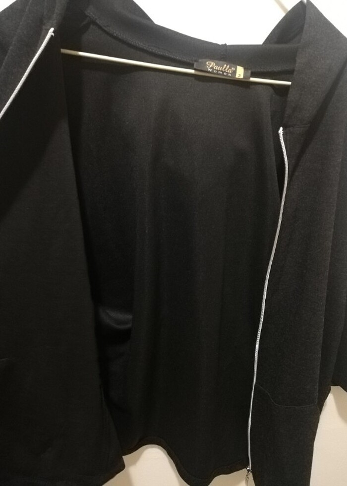 FERMUARLI KAPŞONLU PANÇO - Görsel 5