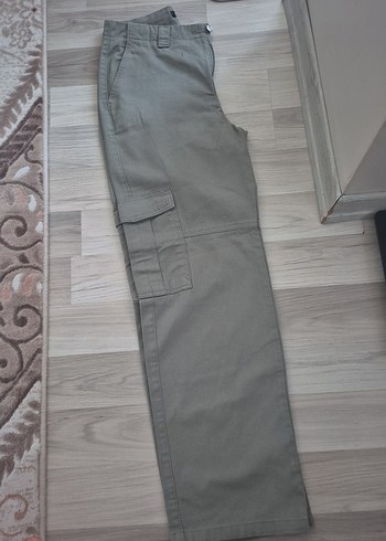 LC Waikiki Lc Waikiki Gri Kadın Pamuklu Rahat Kesim Pantolon