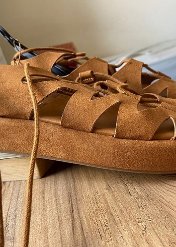 38 Beden kahverengi Renk primark kadın Sandalet