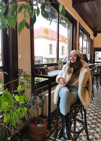 Beyaz Kadın Kürk - Görsel 2