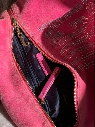  Beden pembe Renk Juicy Couture mini sırt çantası