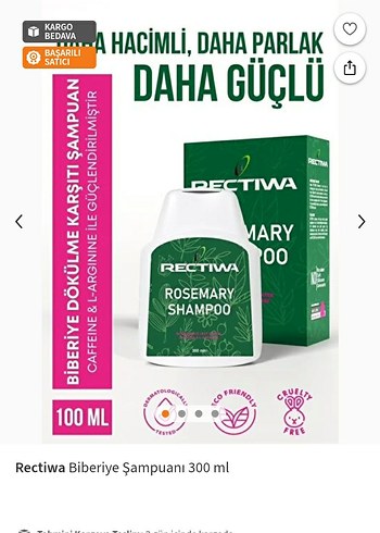Rectiwa Biberiye Şampuanı 300 ml - Görsel 5