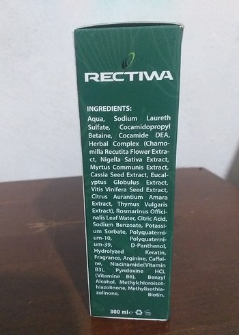 Rectiwa Biberiye Şampuanı 300 ml - Görsel 2