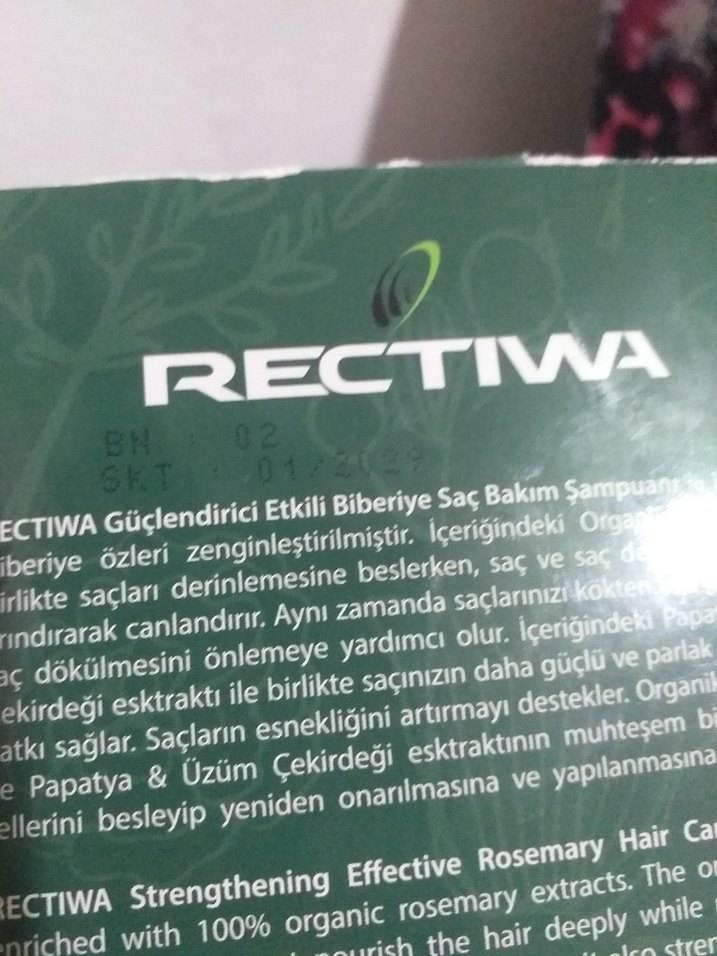 Rectiwa Biberiye Şampuanı 300 ml - Görsel 4