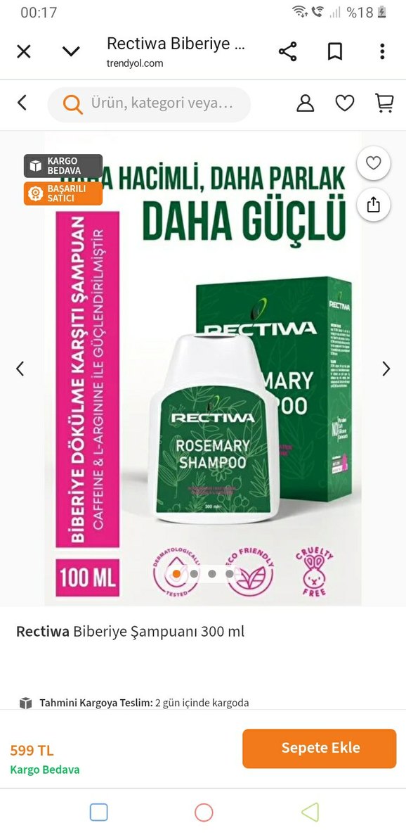 Rectiwa Biberiye Şampuanı 300 ml - Görsel 5