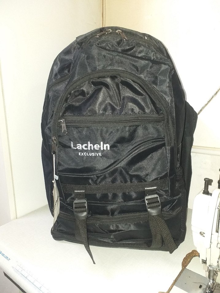 Siyah Tokalı Erkek Sırt Çantası - Görsel 2