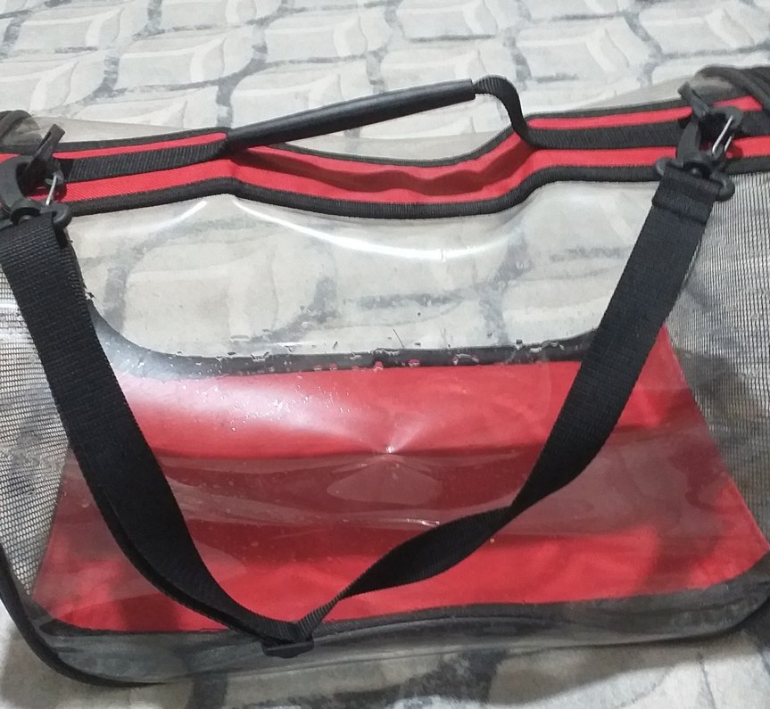 Kırmızı Taşıma Çantası - Fileli - Görsel 2