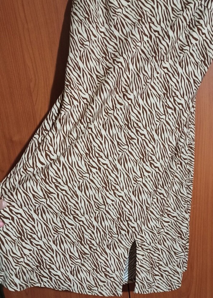 Zebra desenli elbise  - Görsel 3