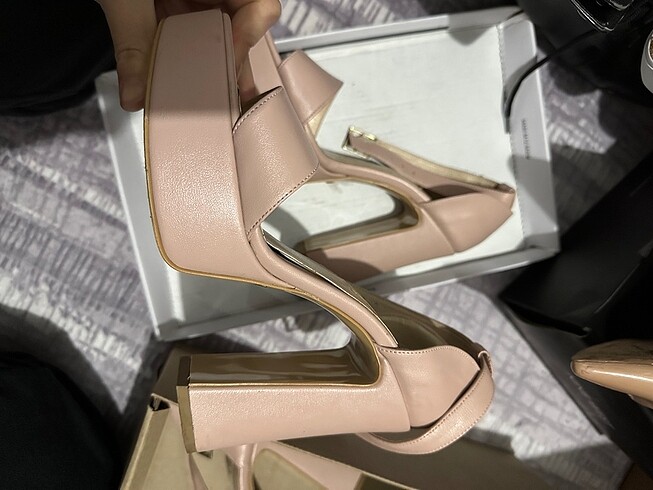 İnci platform topuklu - Görsel 2