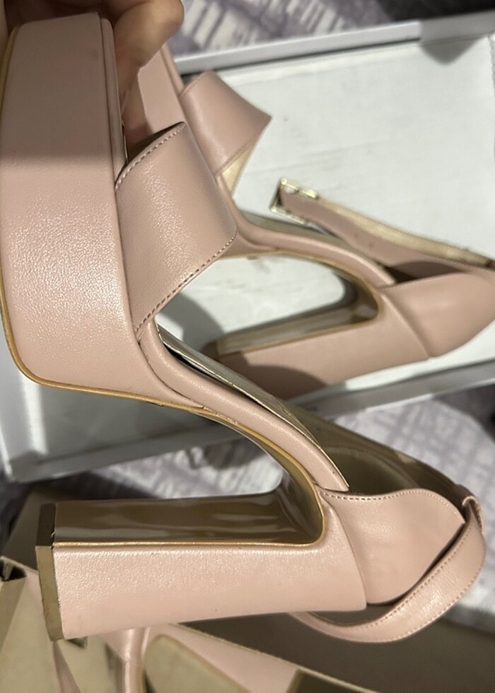 İnci platform topuklu - Görsel 2