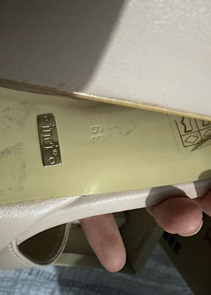 İnci platform topuklu - Görsel 4