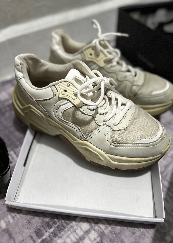 Beyaz sneaker - Görsel 3