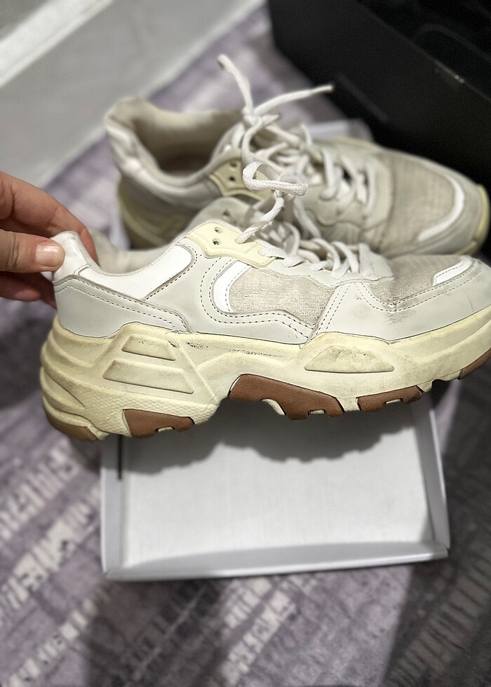 Beyaz sneaker - Görsel 5