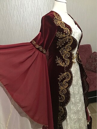 s Beden bordo Renk Kaftan