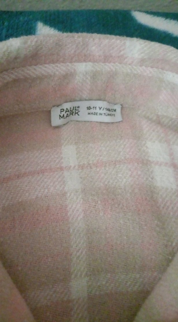 Pembe Düğmeli Uzun Kollu Kadın Gömlek - Görsel 2