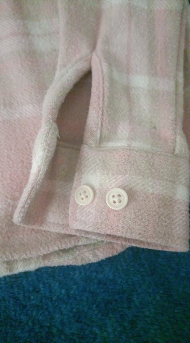 Pembe Düğmeli Uzun Kollu Kadın Gömlek - Görsel 4