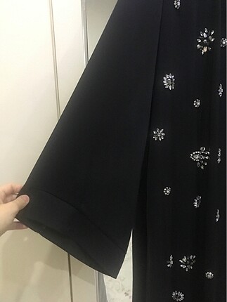 m Beden siyah Renk Taşlı abiye medine ipeği 38 42 beden arası giyilir salaş bir mod