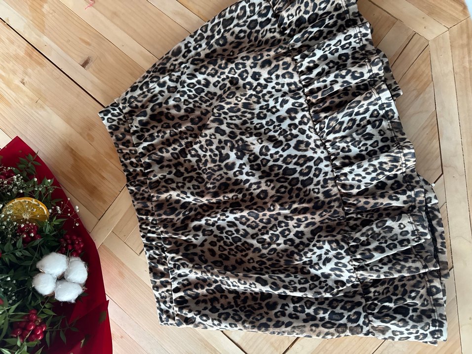 Leopar Desenli Etek - Görsel 5