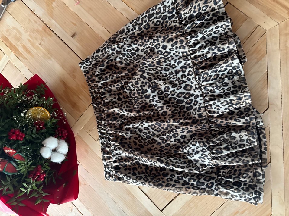 Leopar Desenli Etek - Görsel 3