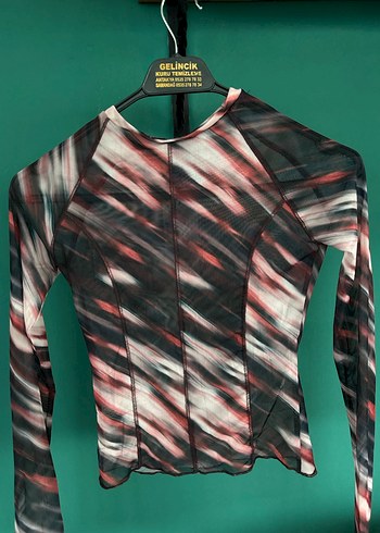 Kadın Çok Renkli Uzun Kollu Pilili Bluz - Görsel 2