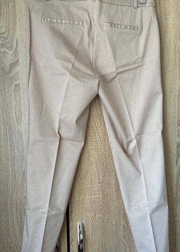 Bej Kadın Kumaş Pantolon Normal Kesim - Görsel 2