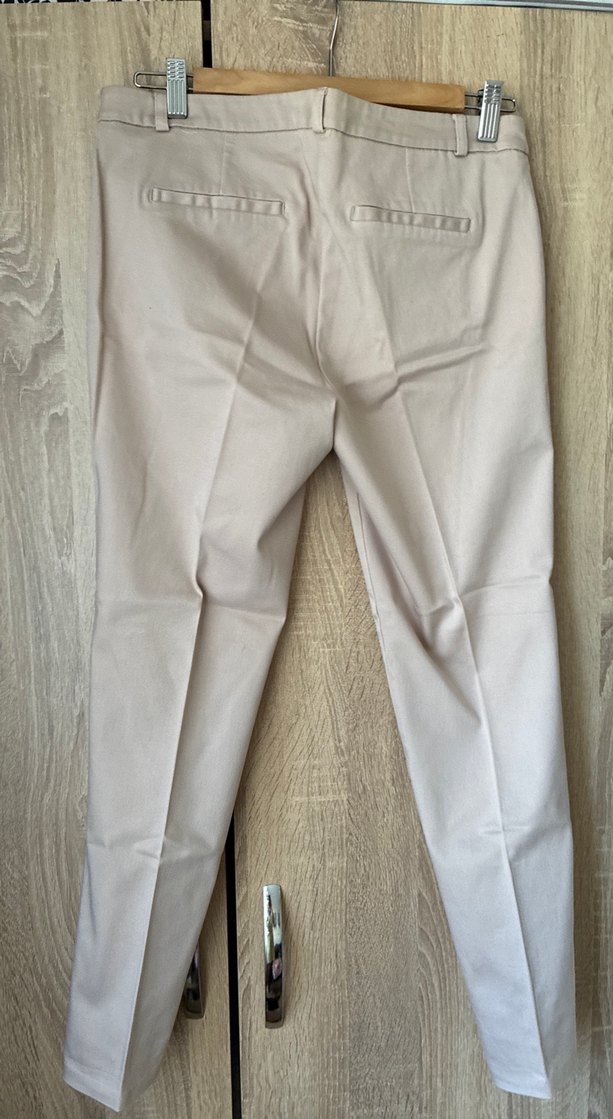 Bej Kadın Kumaş Pantolon Normal Kesim - Görsel 2