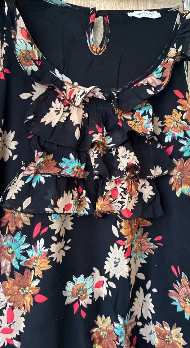 Çiçek desenli bluz - Görsel 2