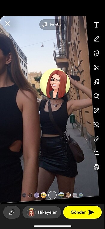 xs Beden deri mini etek
