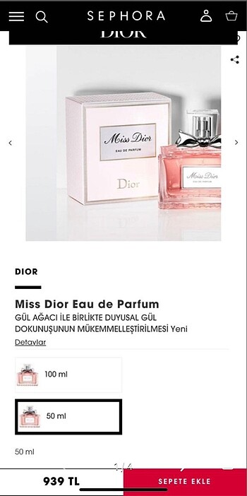 Miss dior parfum