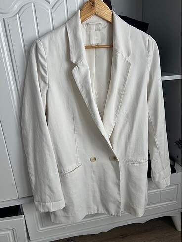 universal Beden beyaz Renk H&M blazer ceket.