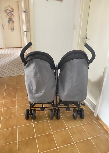 Chicco Echo Baston İkiz Bebek Arabası - Görsel 3