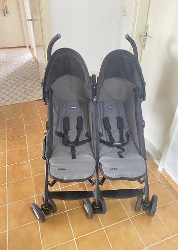 Chicco Echo Baston İkiz Bebek Arabası - Görsel 2
