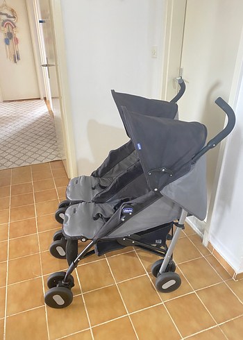 Chicco Echo Baston İkiz Bebek Arabası - Görsel 5