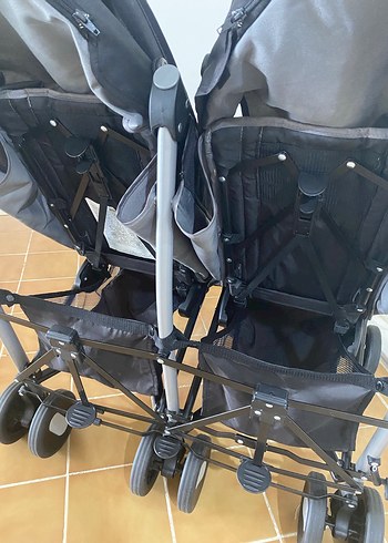 Chicco Echo Baston İkiz Bebek Arabası - Görsel 9