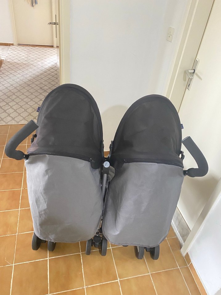 Chicco Echo Baston İkiz Bebek Arabası - Görsel 4