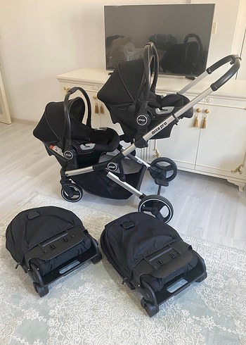 Prego Ibiza Pro Travel Sistem İkiz Bebek Arabası 2071 - Görsel 2