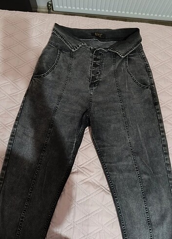 Bel detaylı mom jean