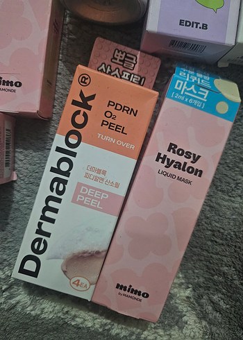 Dermablock PDRN Derin Peeling & Rosy Hyalon Sıvı Maske 6 urun