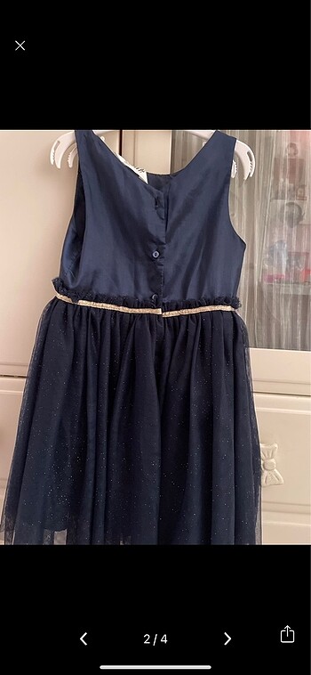 4 Yaş Beden lacivert Renk H&M elbise çocuk abiye