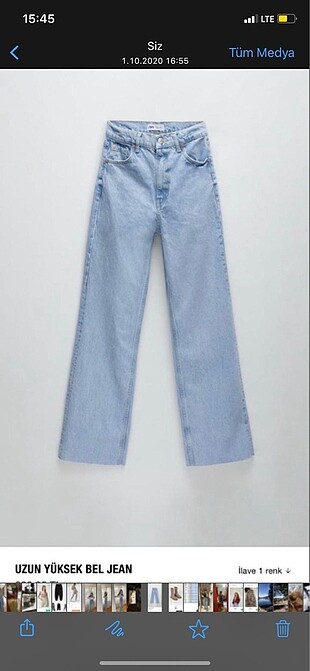 Zara wide leg jean