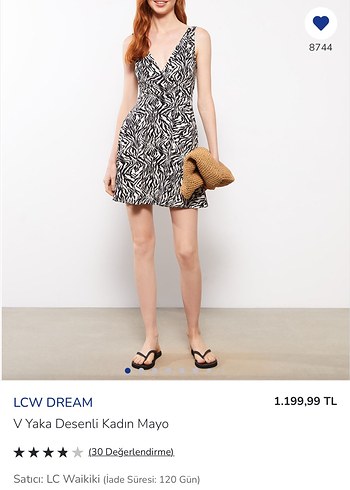 LC Waikiki Zebra desen mayo