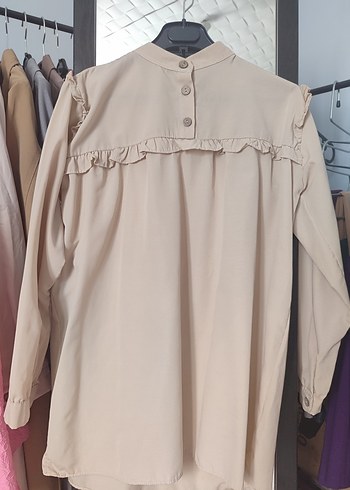 36 Beden Bej tunik gömlek