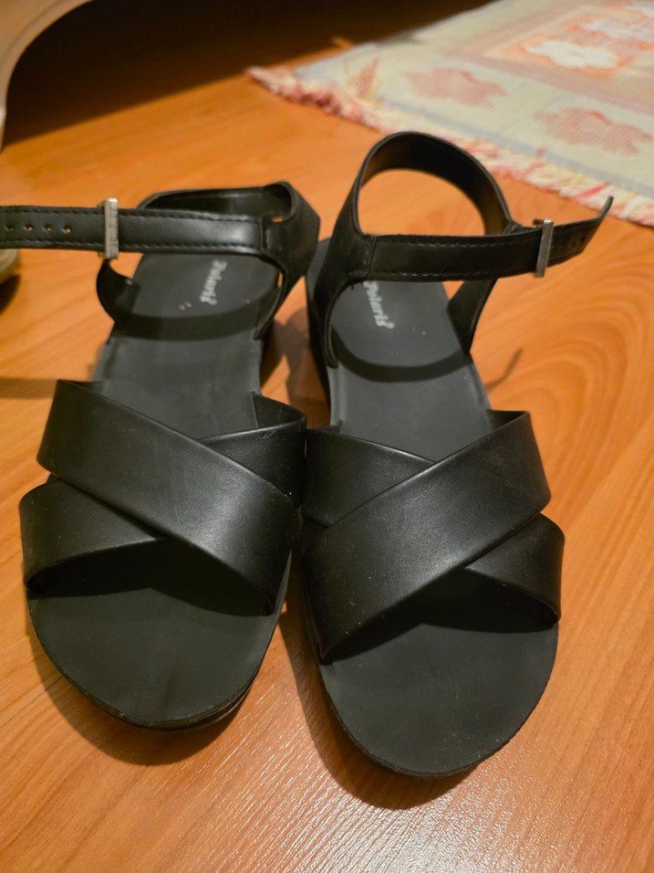 siyah polaris Kadın Sandalet - Görsel 3