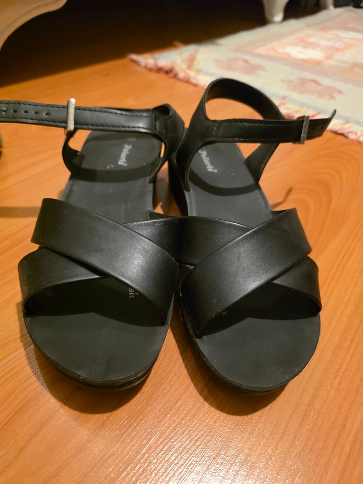 siyah polaris Kadın Sandalet - Görsel 4