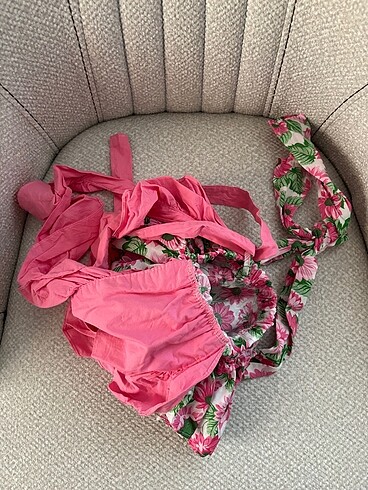 12-18 Ay Beden pembe Renk Pembe kız elbise