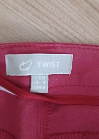 Pembe Kadın Regular Fit Kumaş Pantolon - Görsel 4