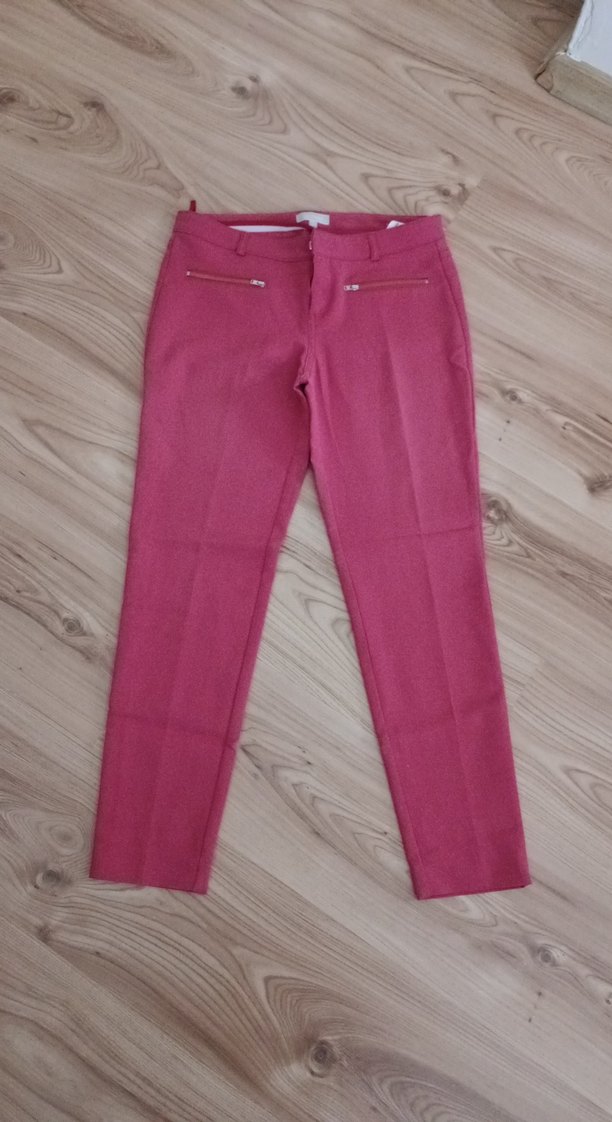 Pembe Kadın Regular Fit Kumaş Pantolon - Görsel 2