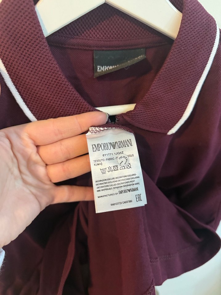 Armani Fermuarlı Erkek Polo Tişört - Görsel 4