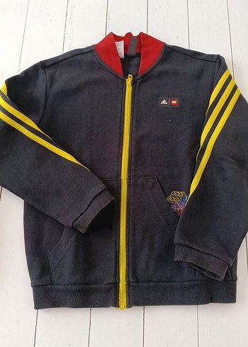 Adidas Lego Çocuk Fermuarlı Siyah Sweatshirt
